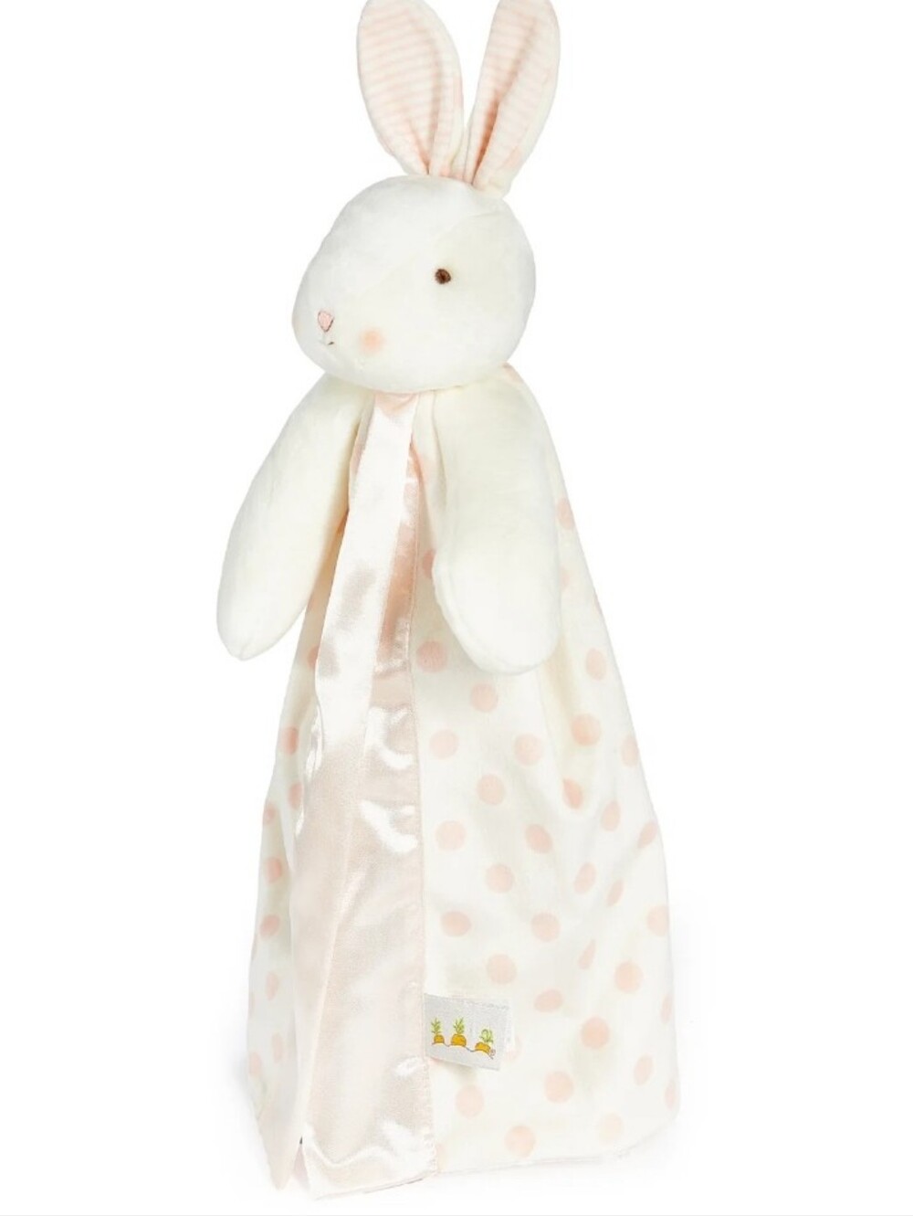 Bunnies By The Bay Blossom Dot Bunny Buddy Blanket - Cream & Pink